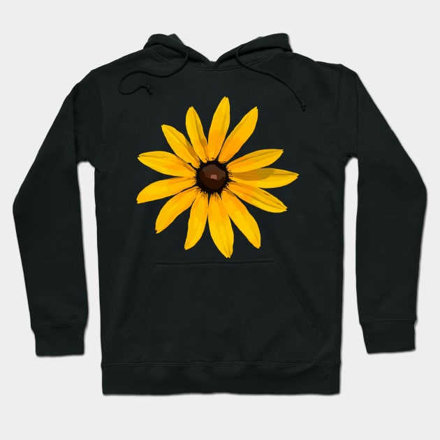 Black-Eyed Susan (Green) Hoodie by ziafrazier